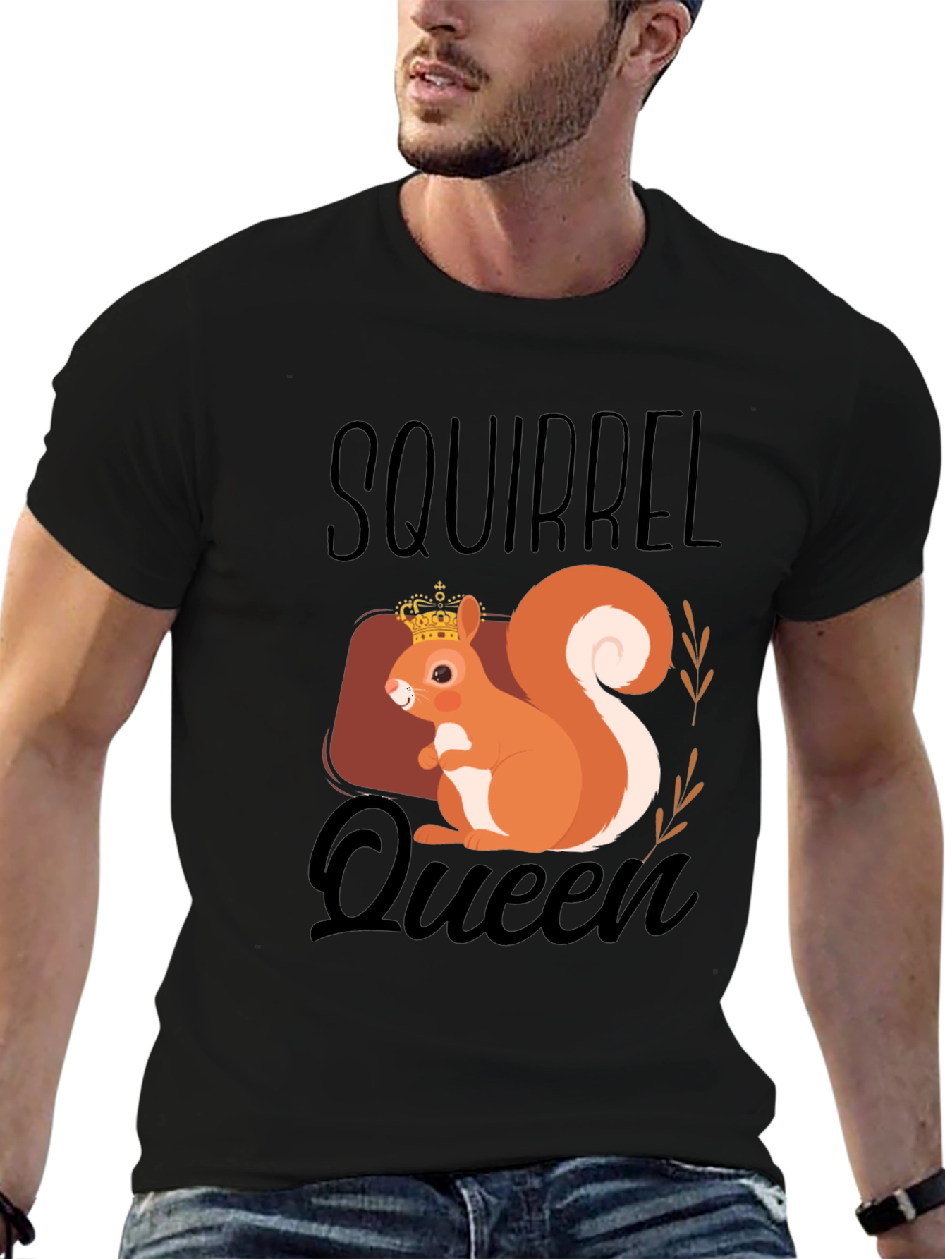 Squirrel Queen T-Shirt - Cute Animal Graphic Tee