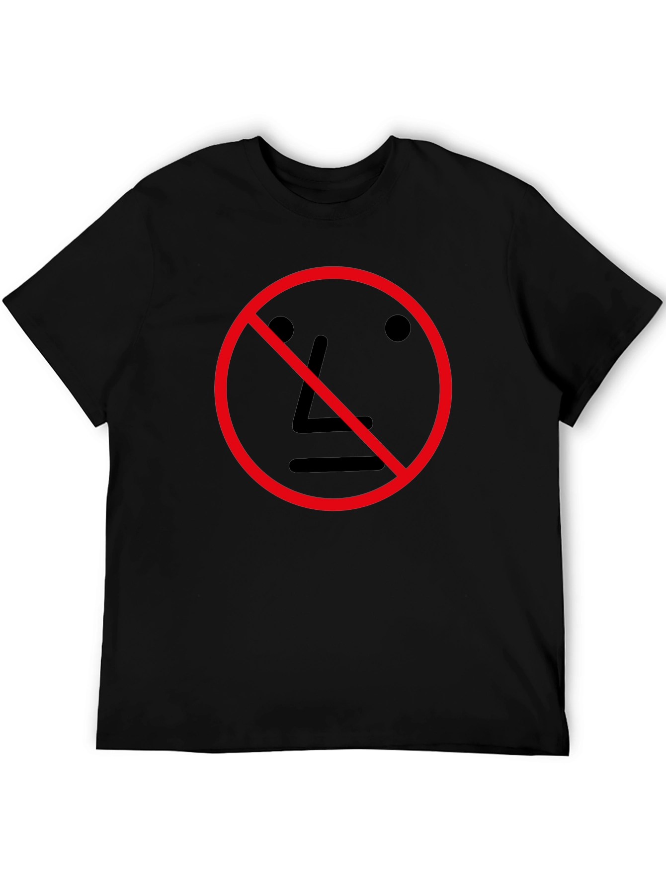 Anti NPC Meme T-Shirt - Black Crew Neck