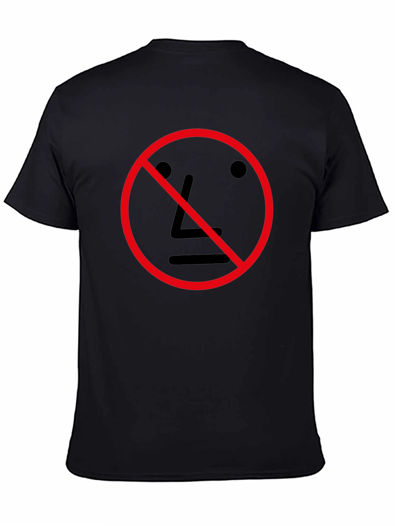 Anti NPC Meme T-Shirt - Black Crew Neck