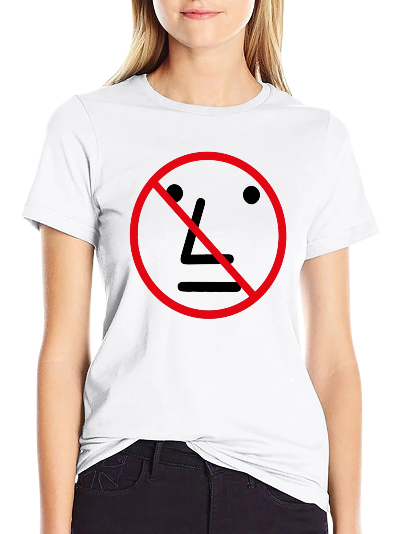 Anti NPC Meme T-Shirt - Black Crew Neck