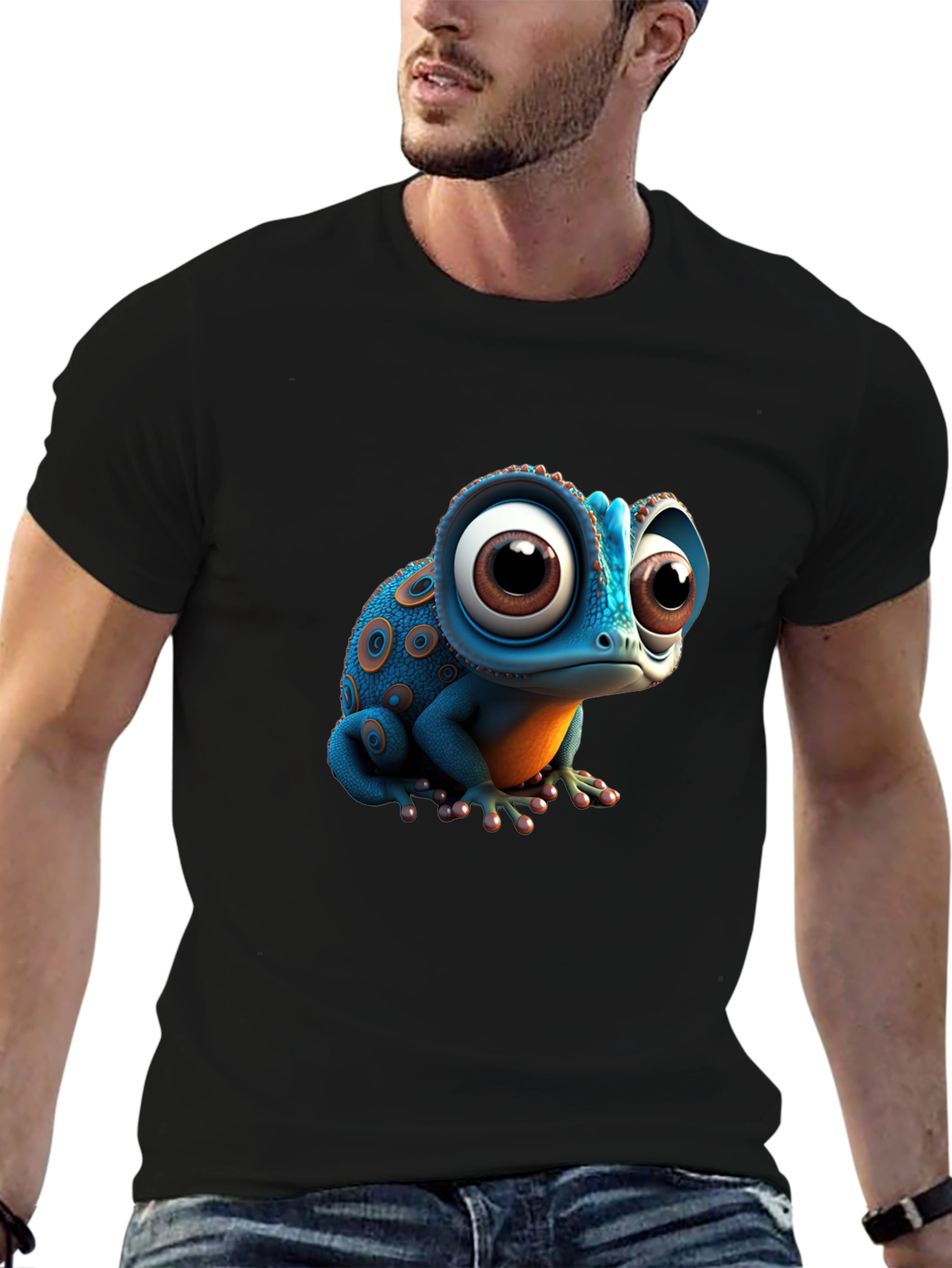 Cartoon Frog Graphic Tee - Unique Design