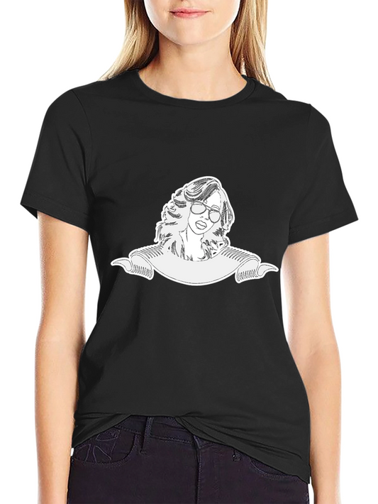 Retro Style Graphic Tee - Cool Woman Design