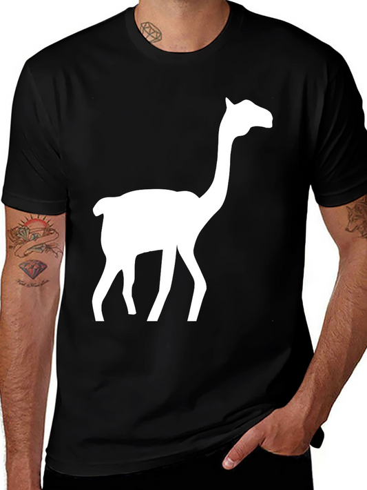 Llama Graphic Tee - Mens Black T-Shirt