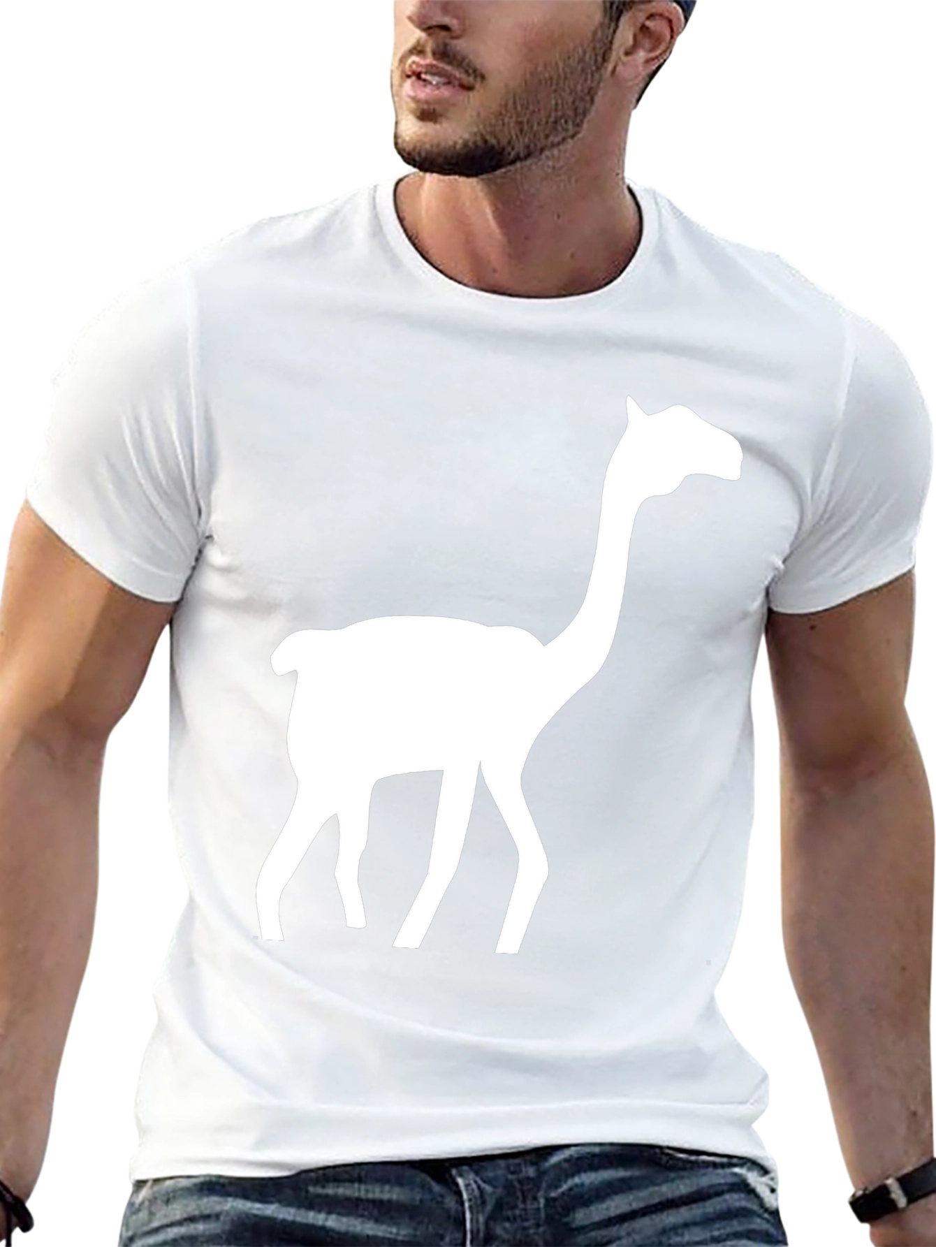 Llama Graphic Tee - Mens Black T-Shirt