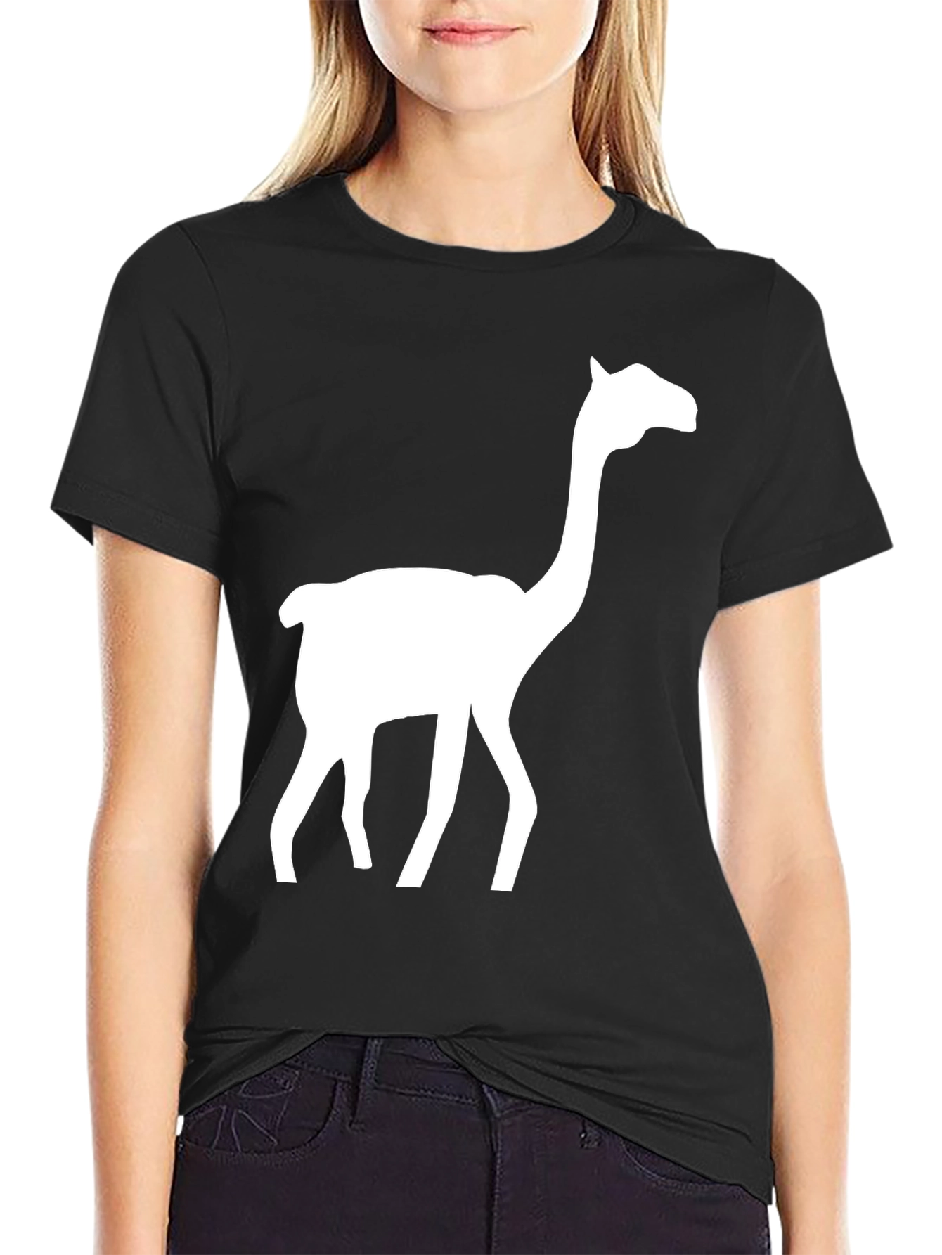 Llama Graphic Tee - Mens Black T-Shirt