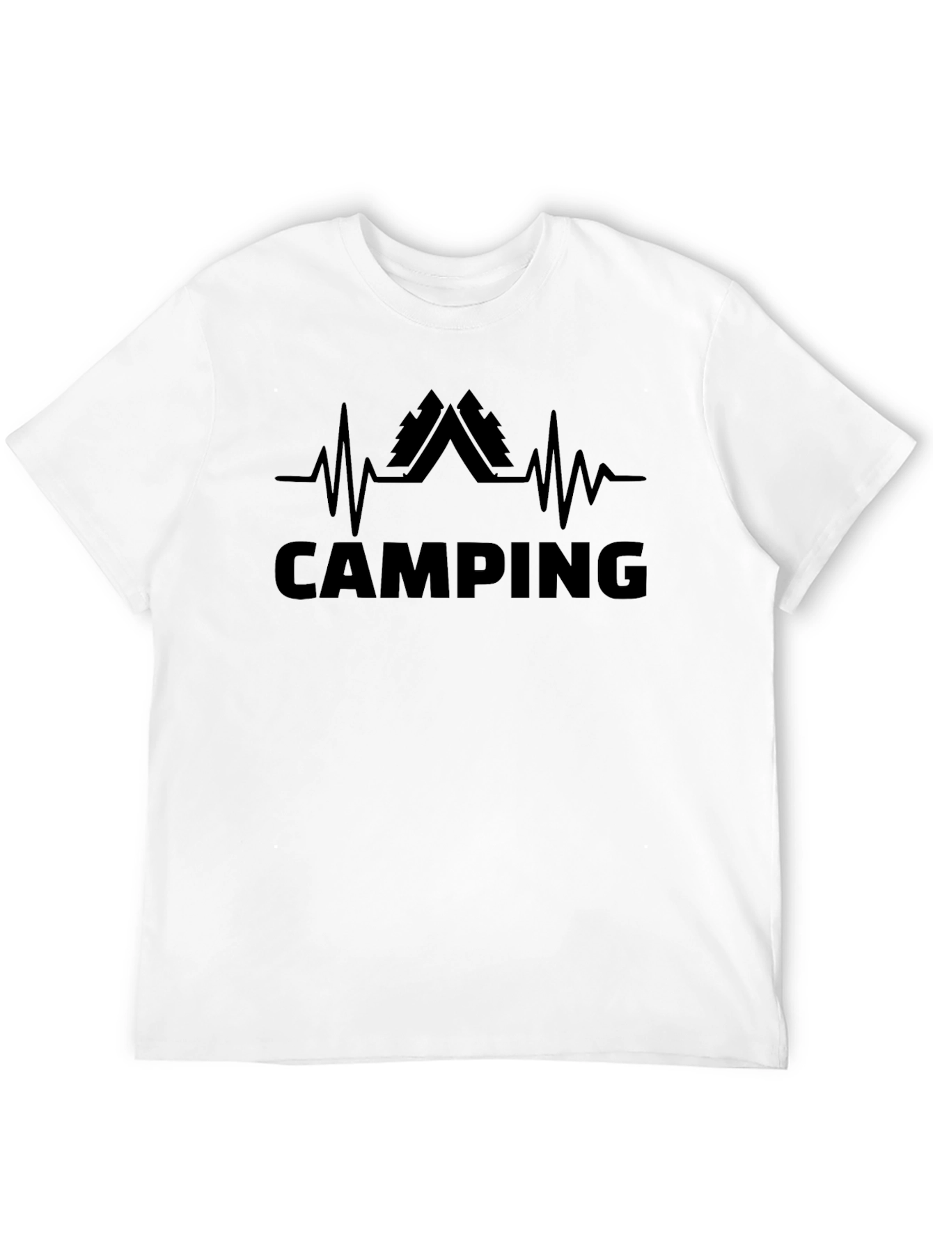 Camping Heartbeat T-Shirt - Adventure Ready!