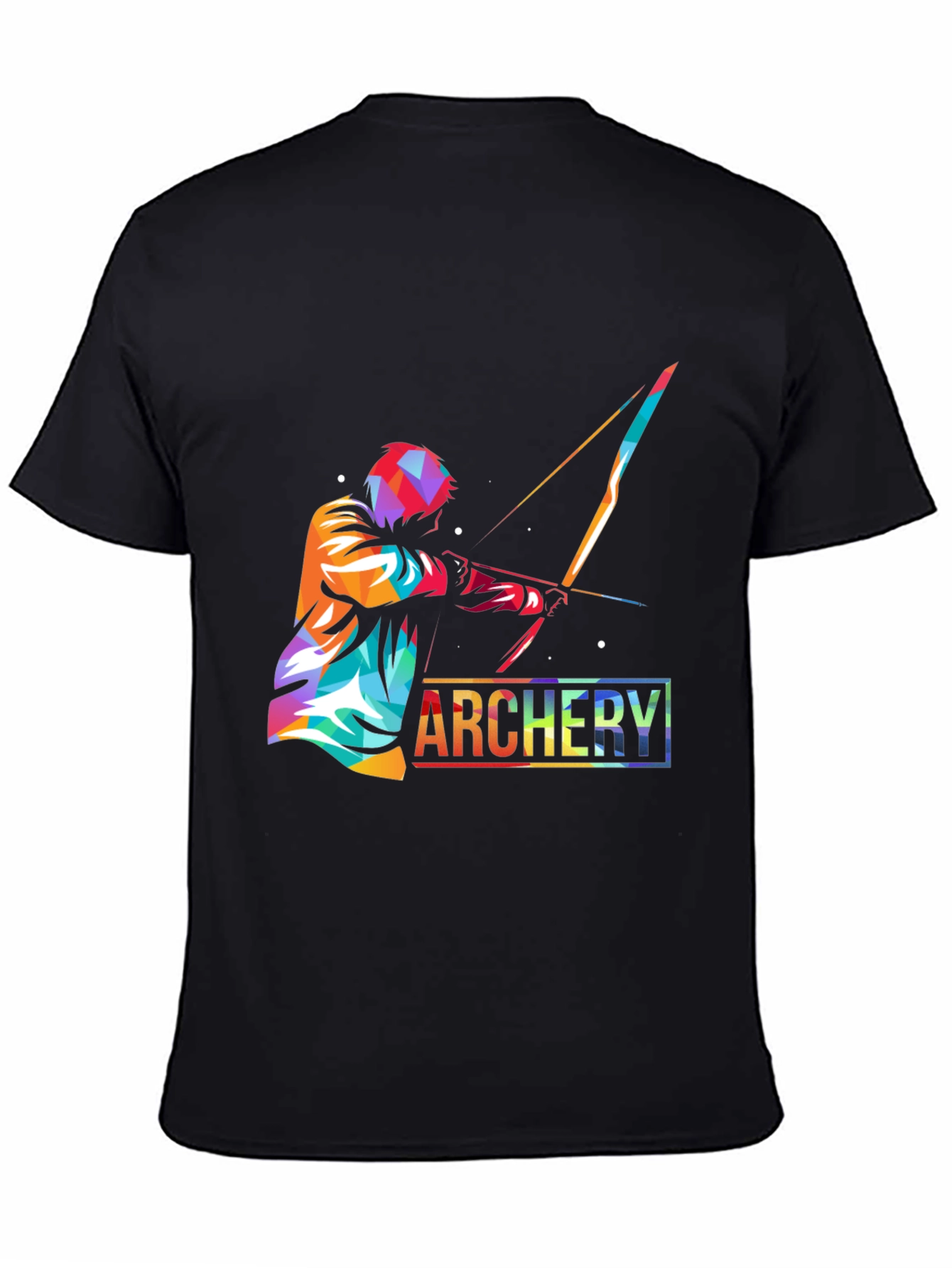 Archery Print Black T-Shirt - Unique Design