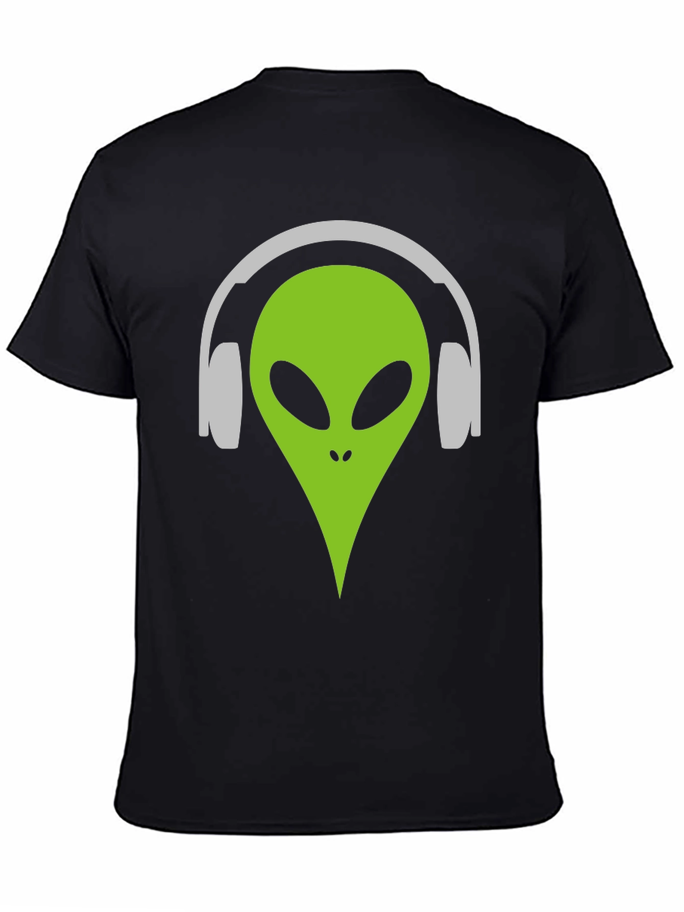 Alien DJ T-Shirt - Black Graphic Tee