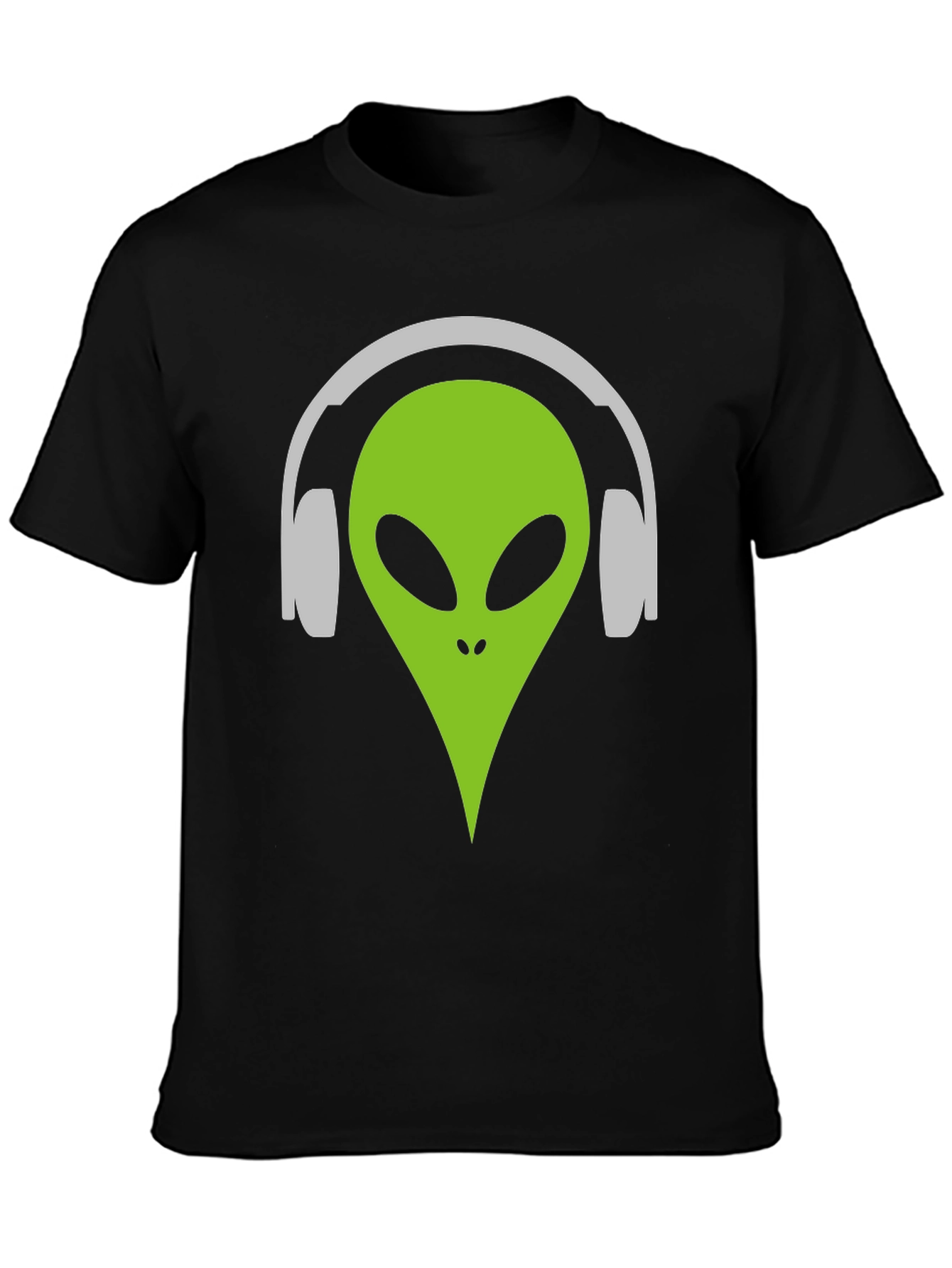 Alien DJ T-Shirt - Black Graphic Tee