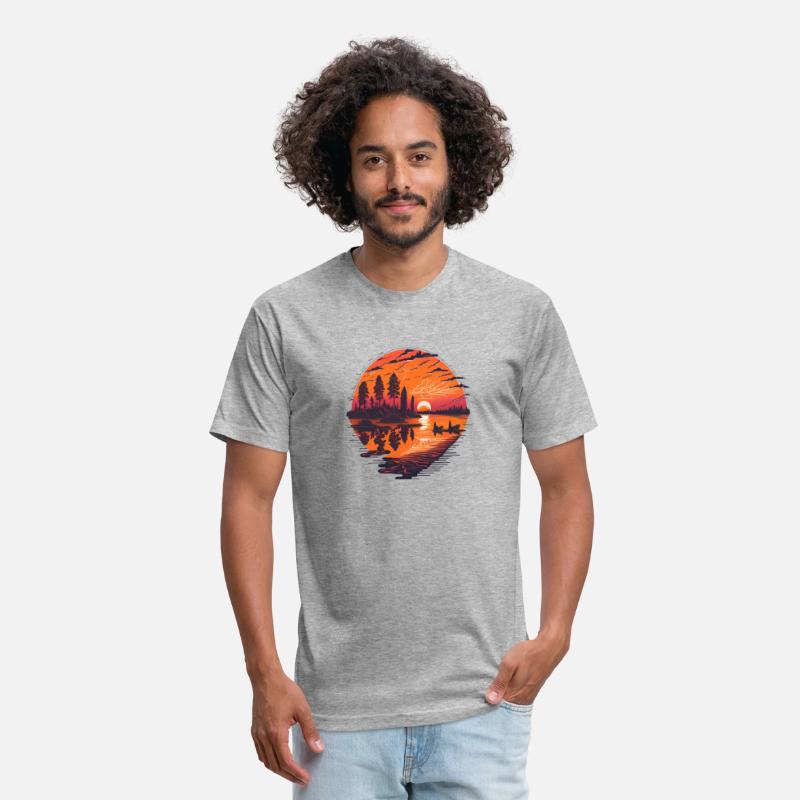 Majestic vibrant color magnificent sunset