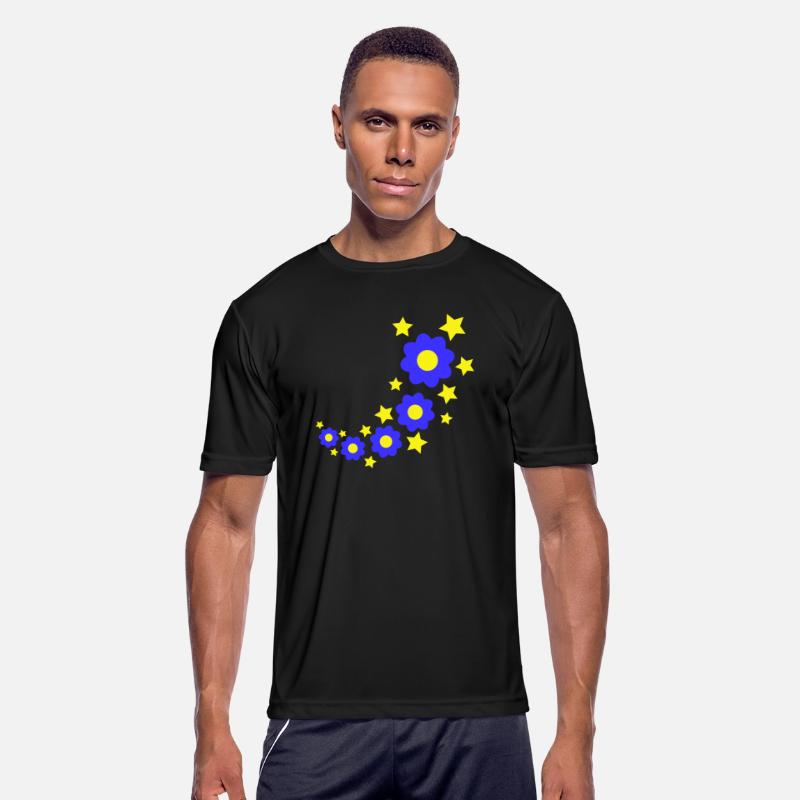 Many Pretty Daisy Flowers Decorative Stars Design