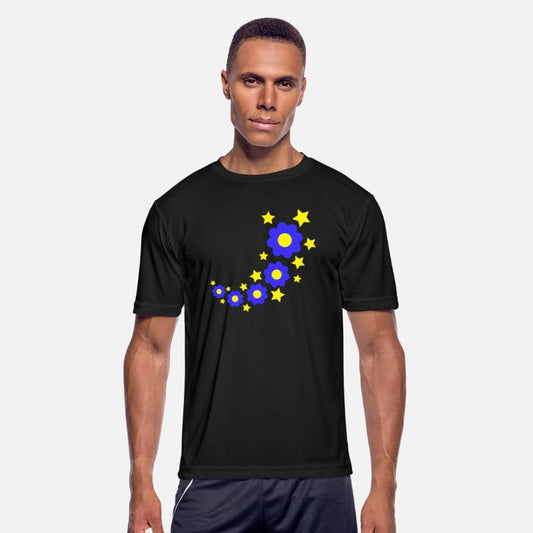 Many Pretty Daisy Flowers Decorative Stars Design