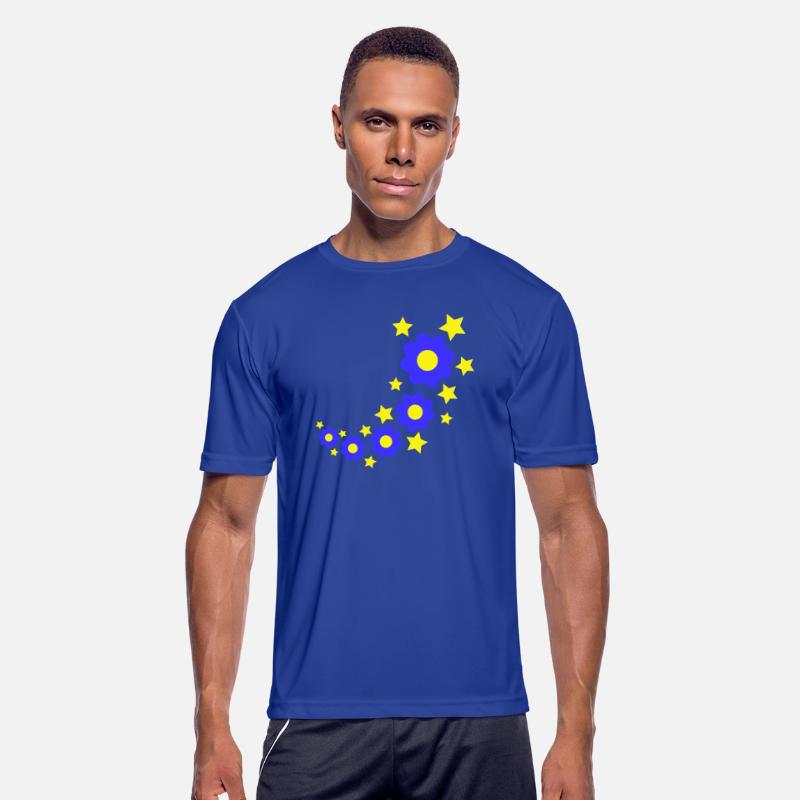 Many Pretty Daisy Flowers Decorative Stars Design