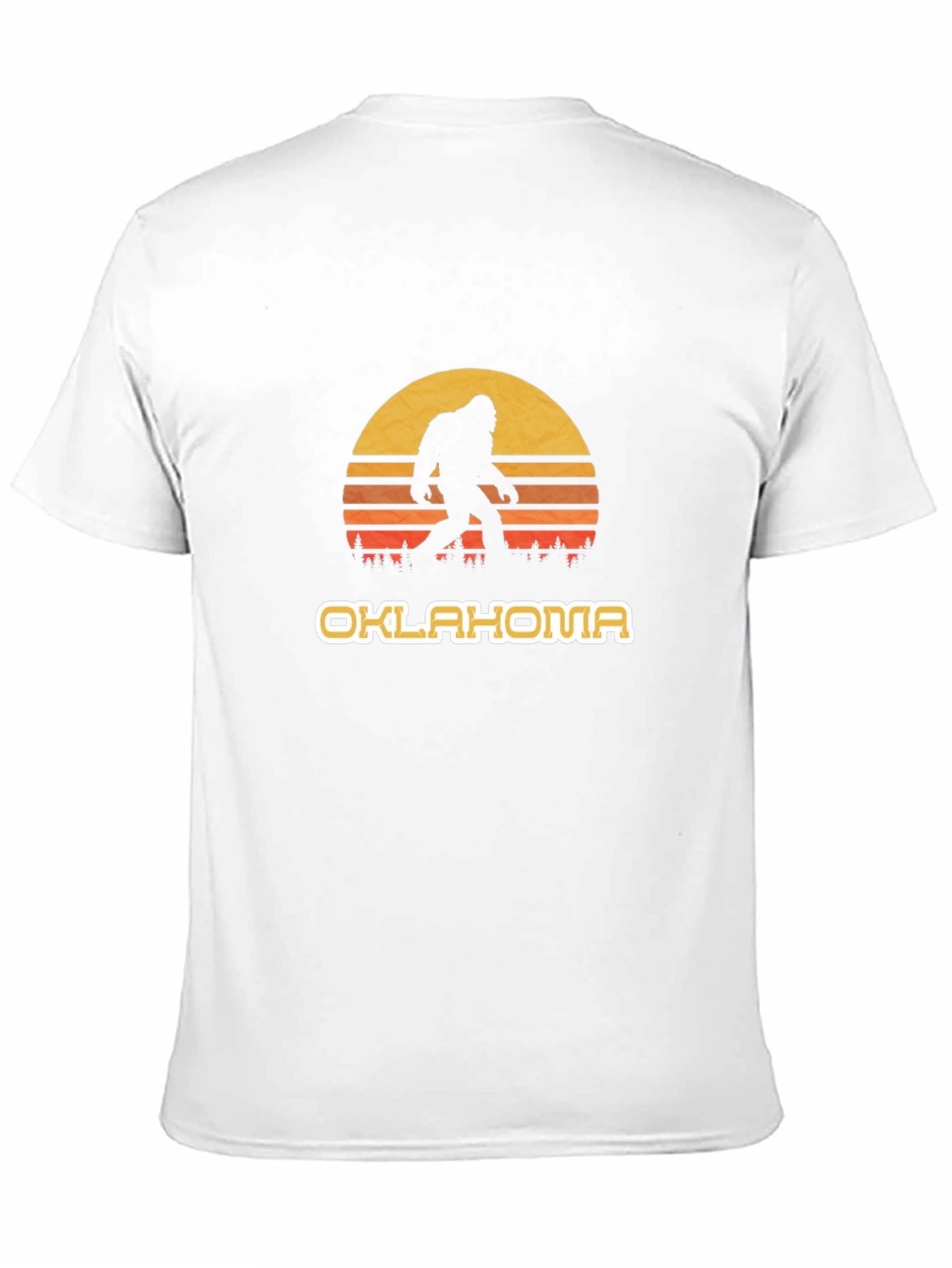 Oklahoma Bigfoot Sunset Graphic Tee