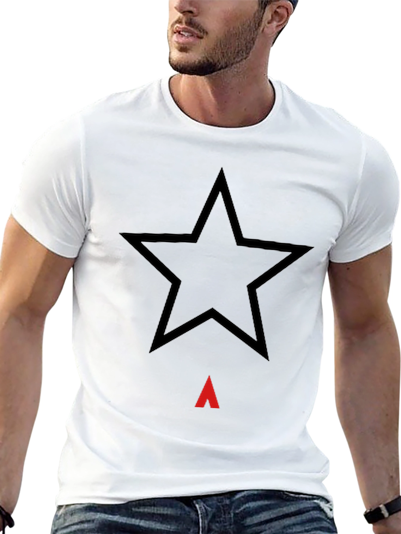 Star Arrow Graphic Black T-Shirt