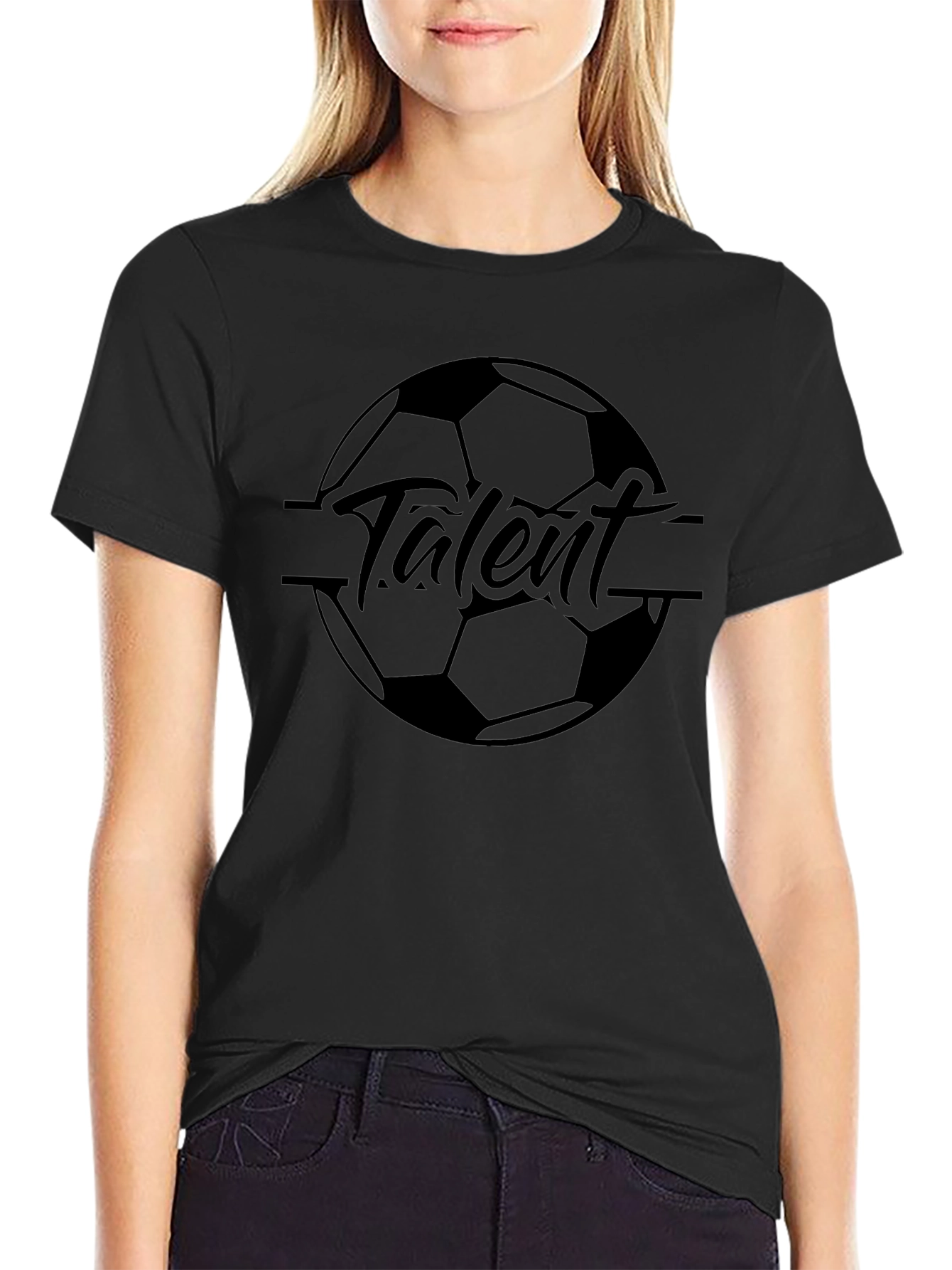 Talent Soccer Graphic Tee - Black