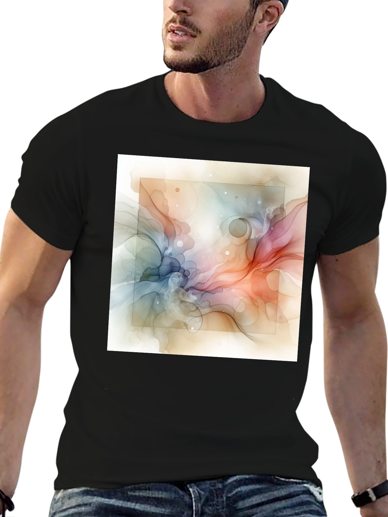 Abstract Art Graphic T-Shirt - Modern Style