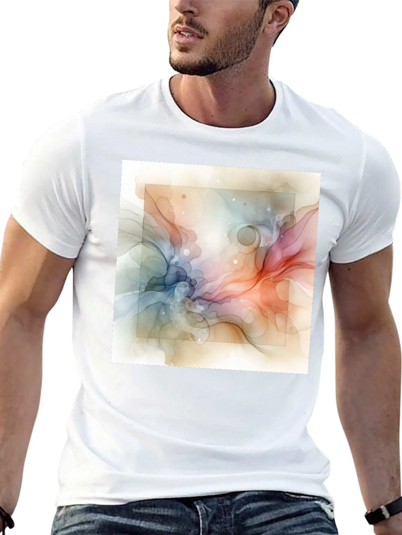 Abstract Art Graphic T-Shirt - Modern Style