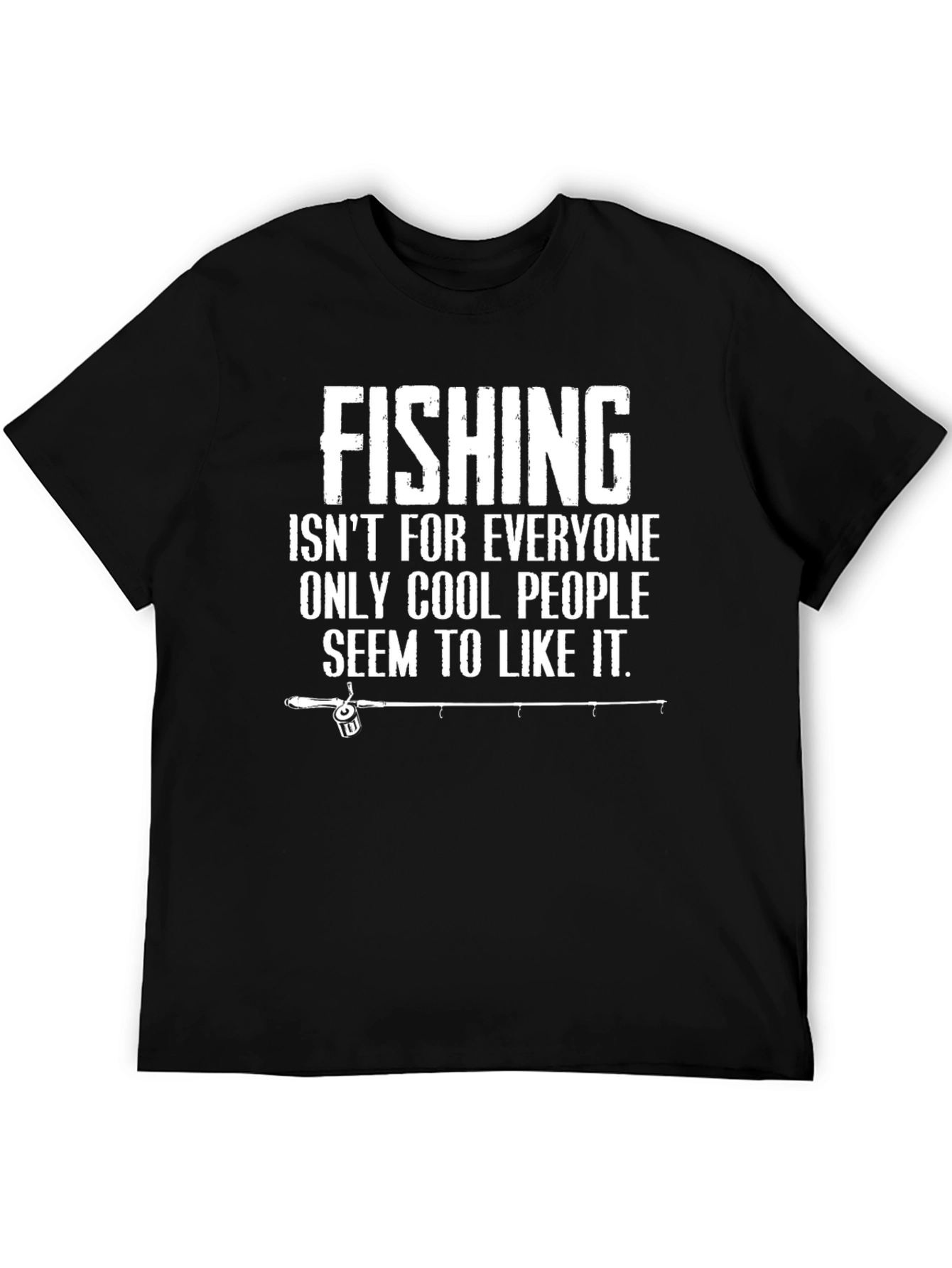 Cool People Fishing Black T-Shirt