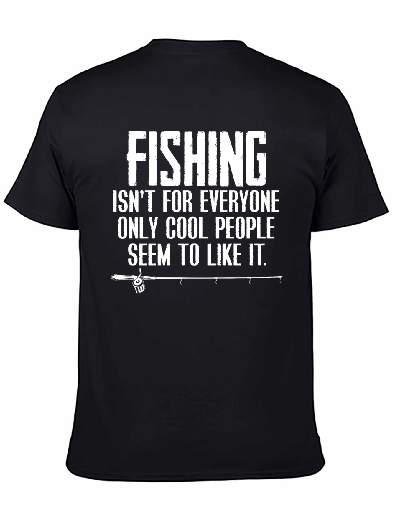 Cool People Fishing Black T-Shirt