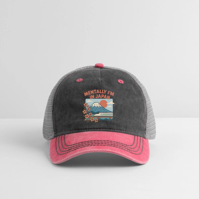 Mentally in Japan Mountain Sunset