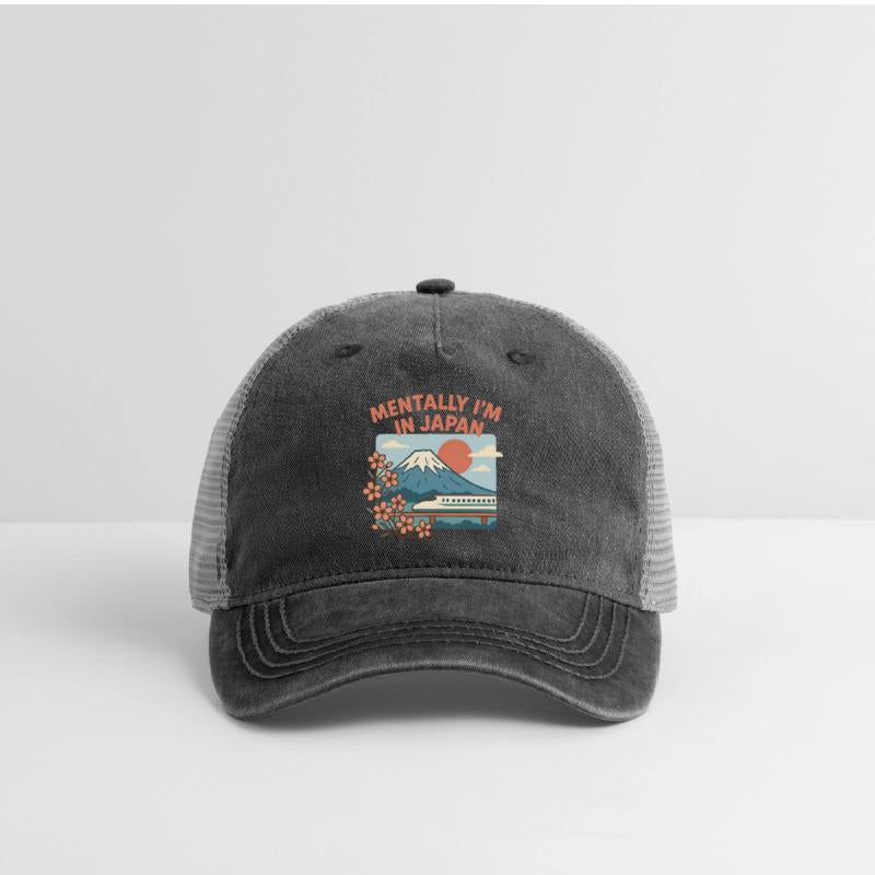 Mentally in Japan Mountain Sunset