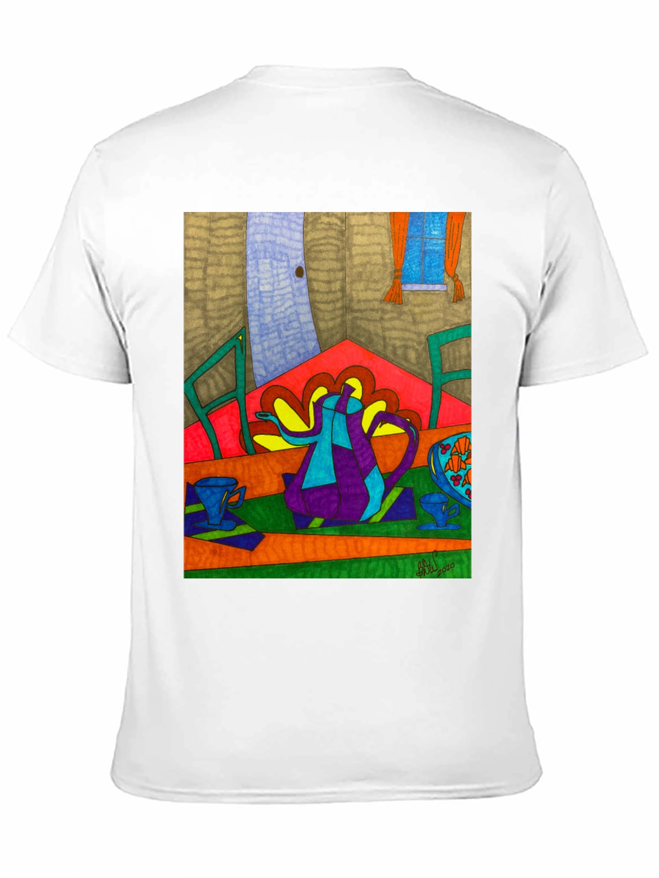 Abstract Tea Party Art Tee