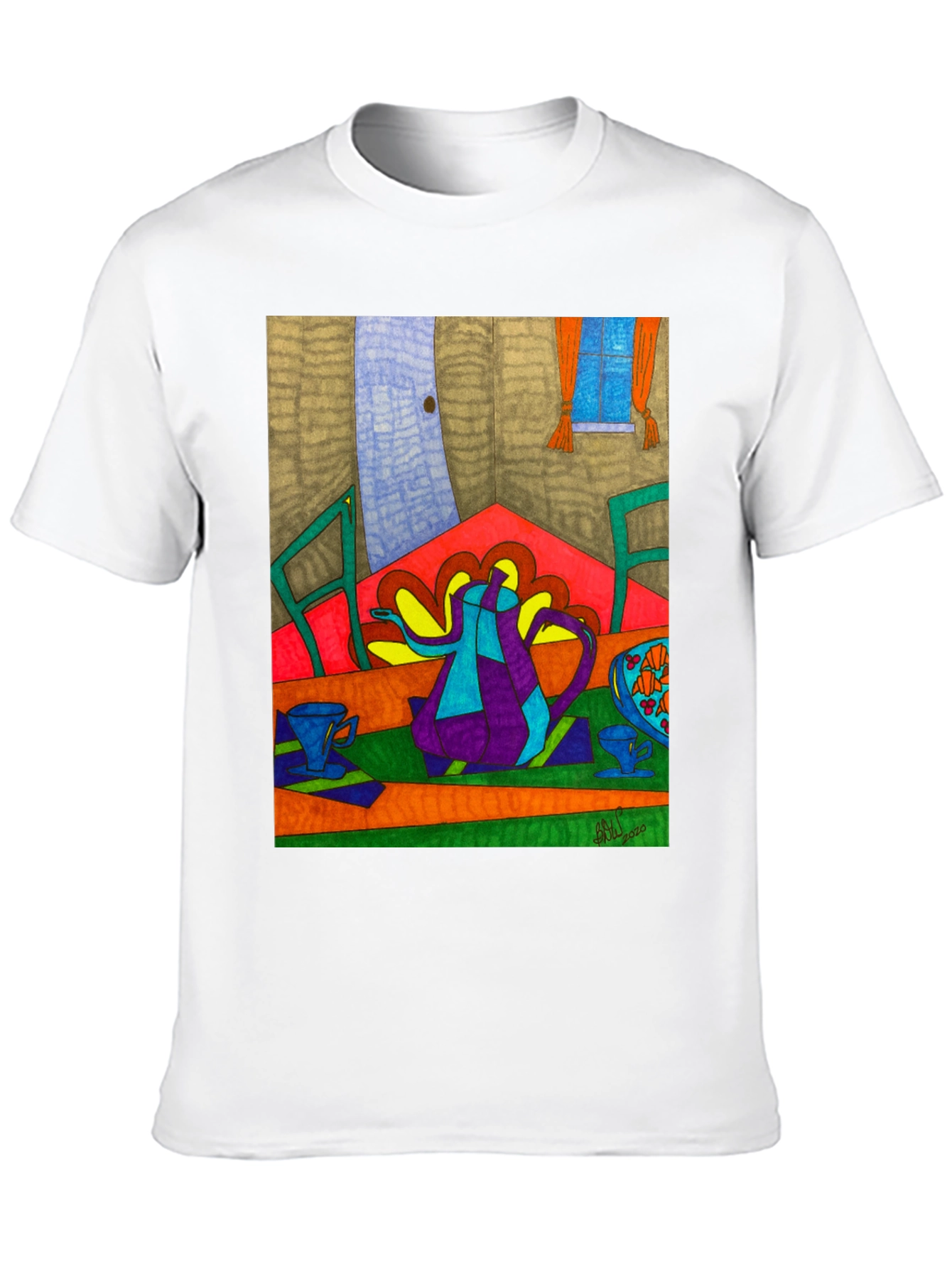 Abstract Tea Party Art Tee