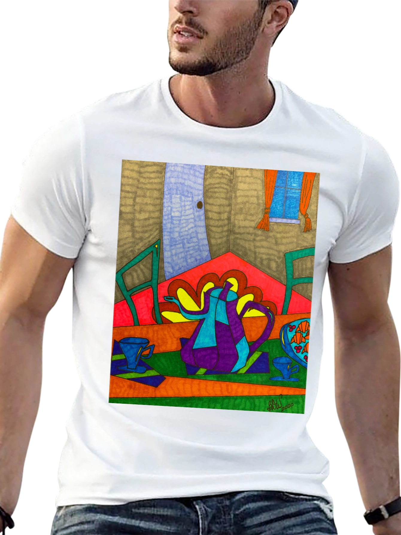 Abstract Tea Party Art Tee