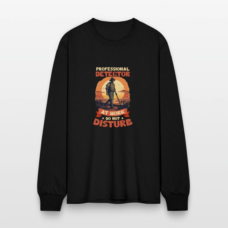 Metal Detecting Professional Detector At Work