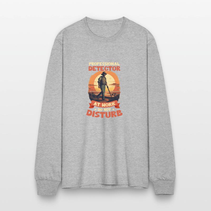 Metal Detecting Professional Detector At Work