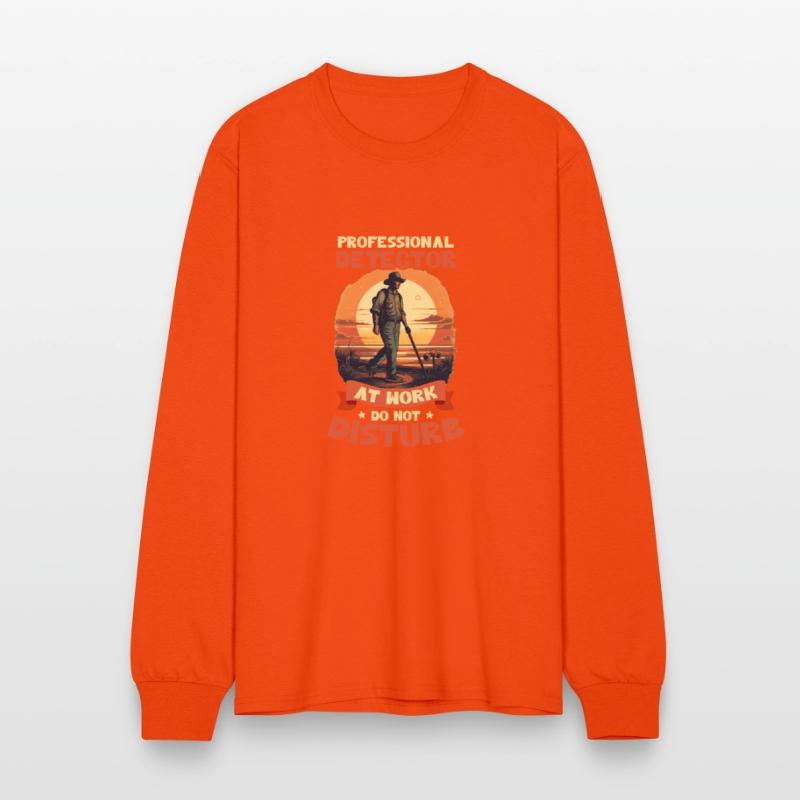 Metal Detecting Professional Detector At Work