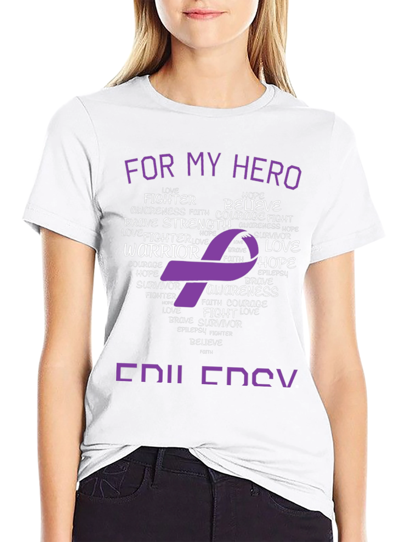 Epilepsy Awareness T-Shirt - For My Hero