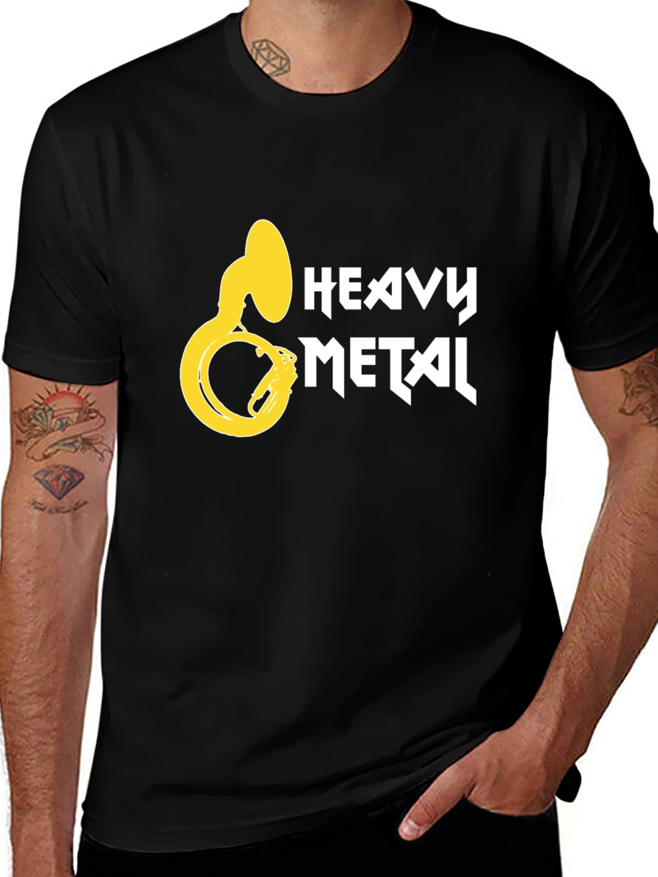 Heavy Metal Tuba T-Shirt - Black