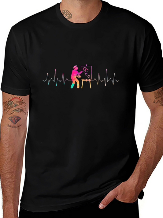 Artist Heartbeat Graphic Tee - Creative Expression