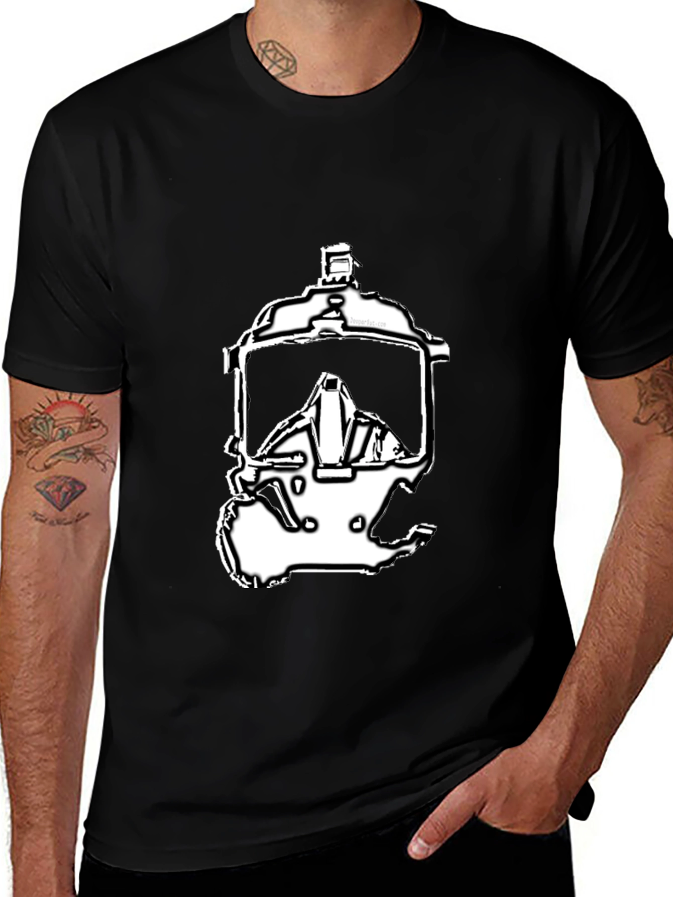 Graphic Tee - Spray Can Mask