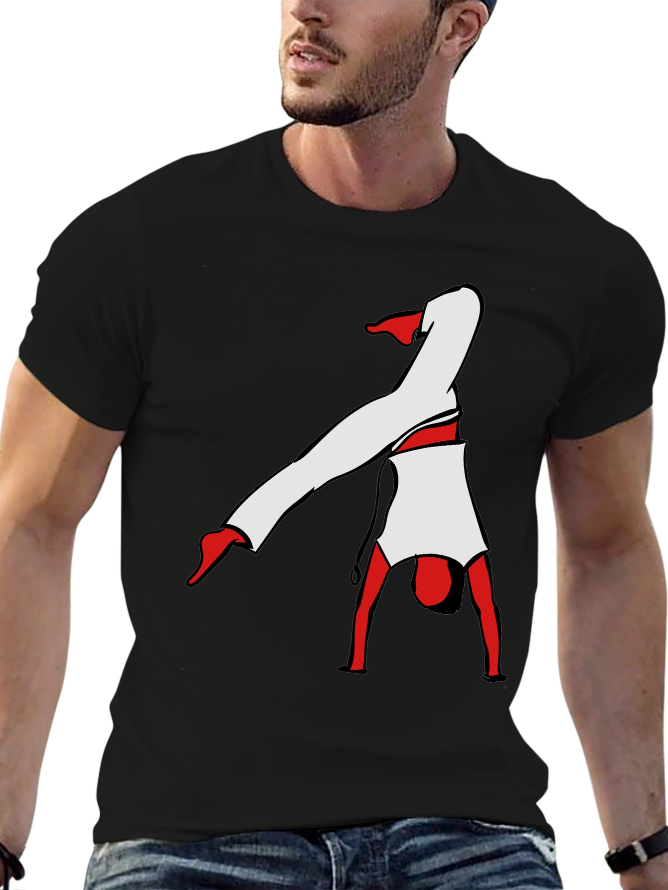 Capoeira Handstand T-Shirt - Black