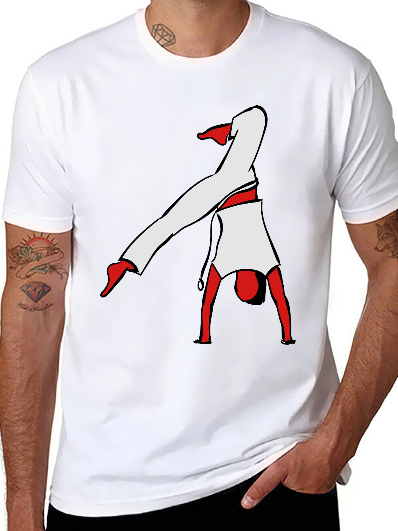 Capoeira Handstand T-Shirt - Black