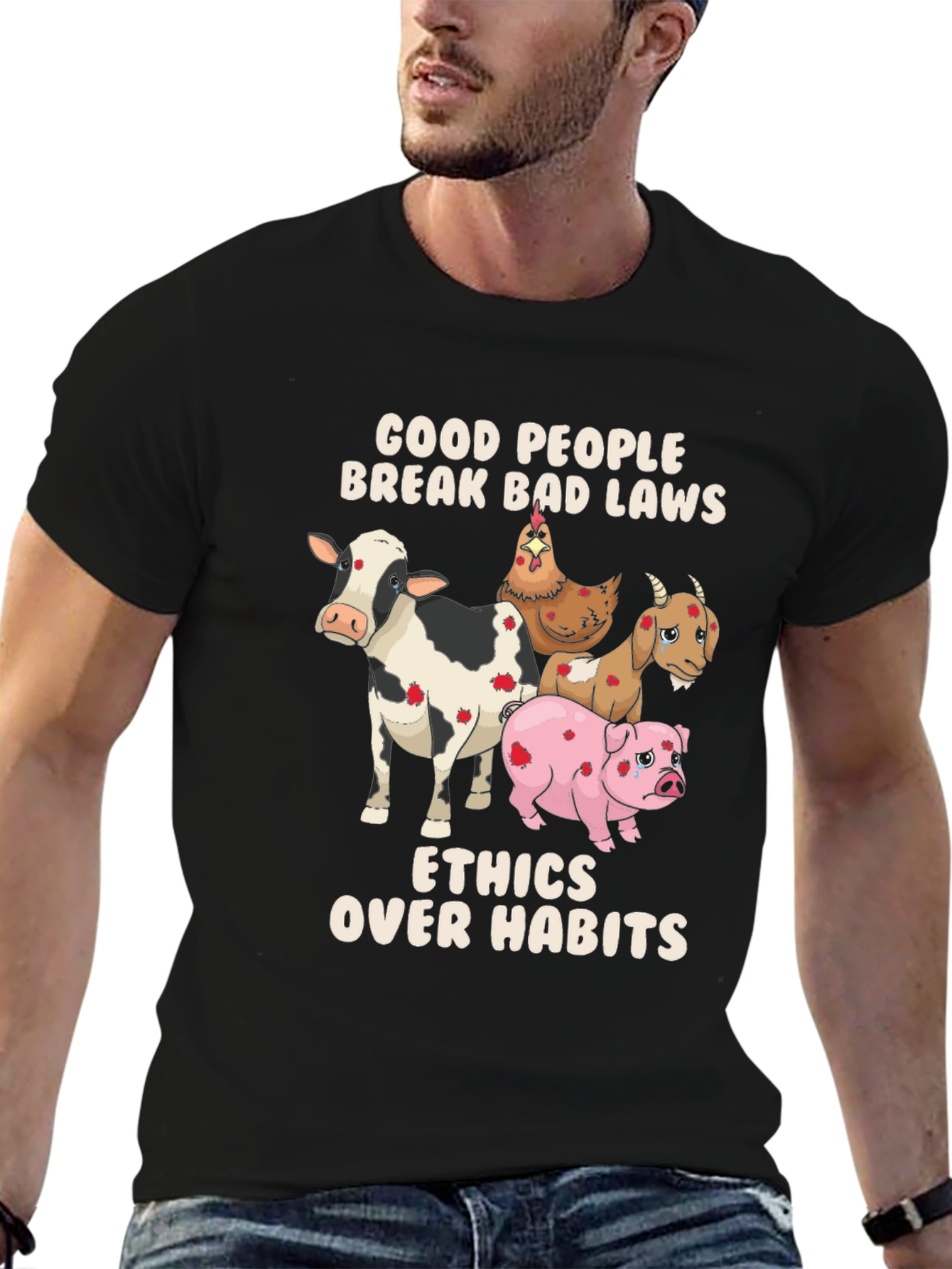 Ethical Lifestyle T-Shirt: Good People Break Bad Laws