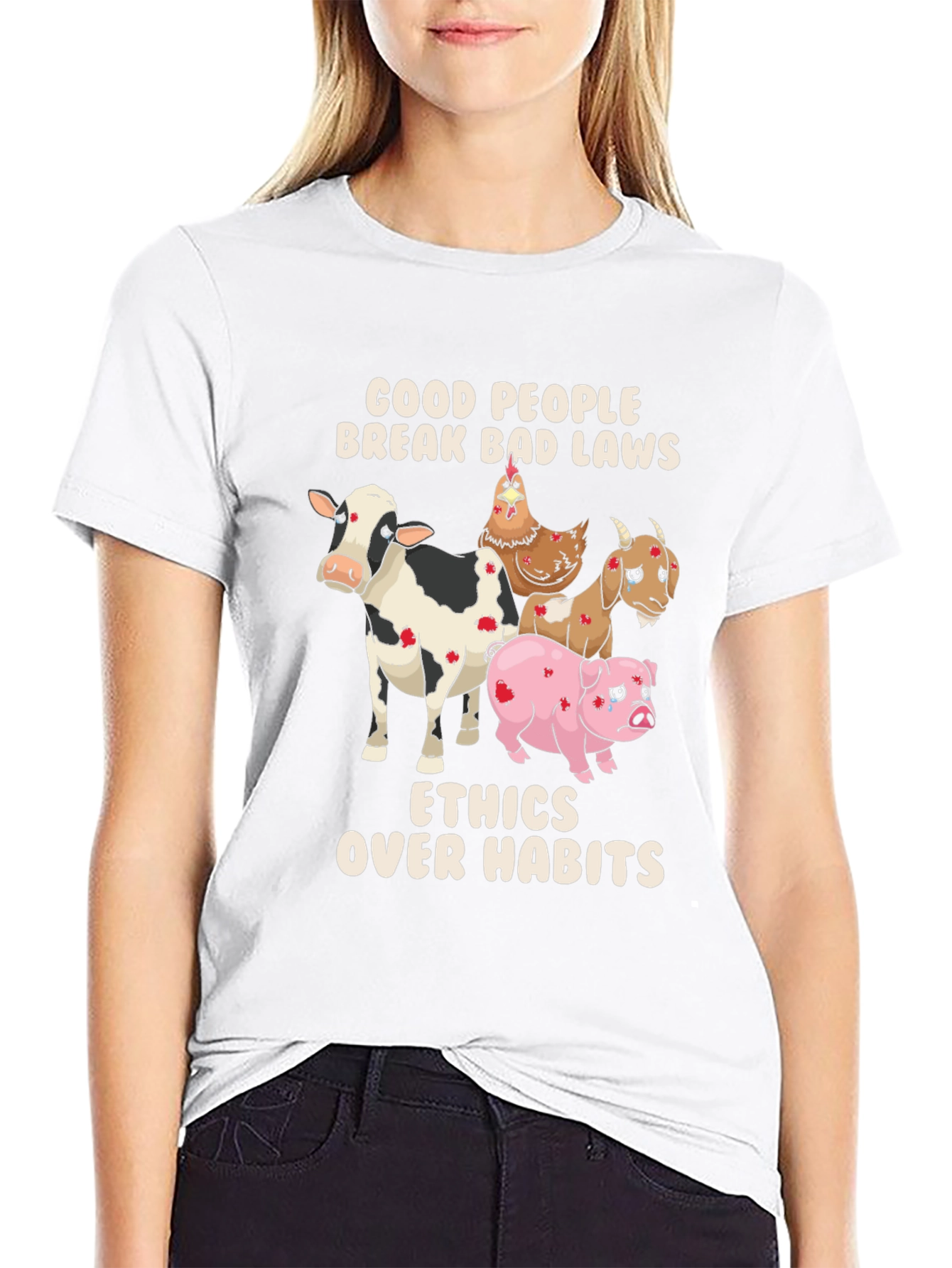 Ethical Lifestyle T-Shirt: Good People Break Bad Laws