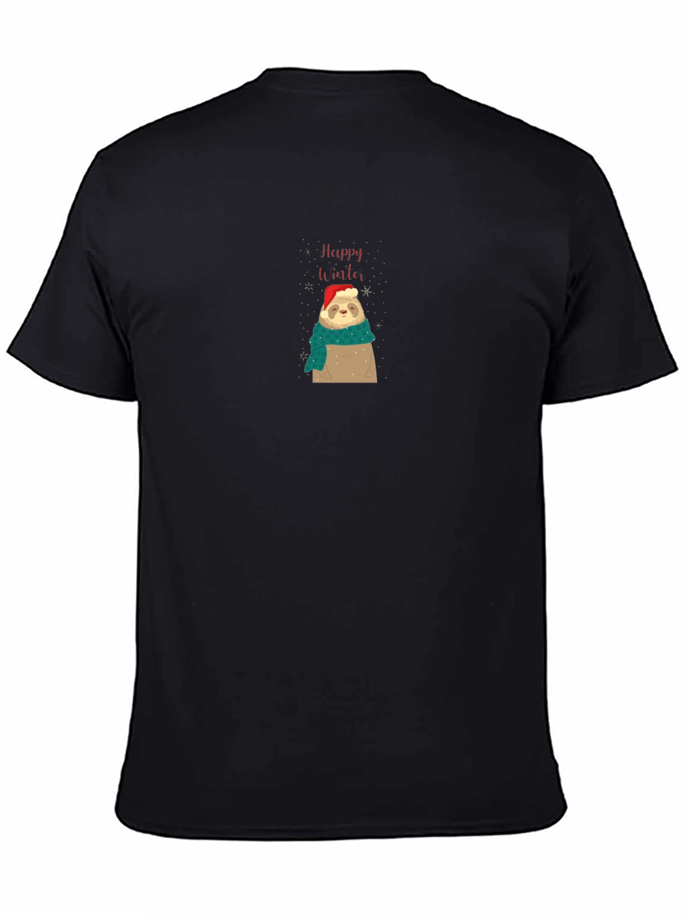 Festive Sloth Tee - Happy Winter Holiday Shirt