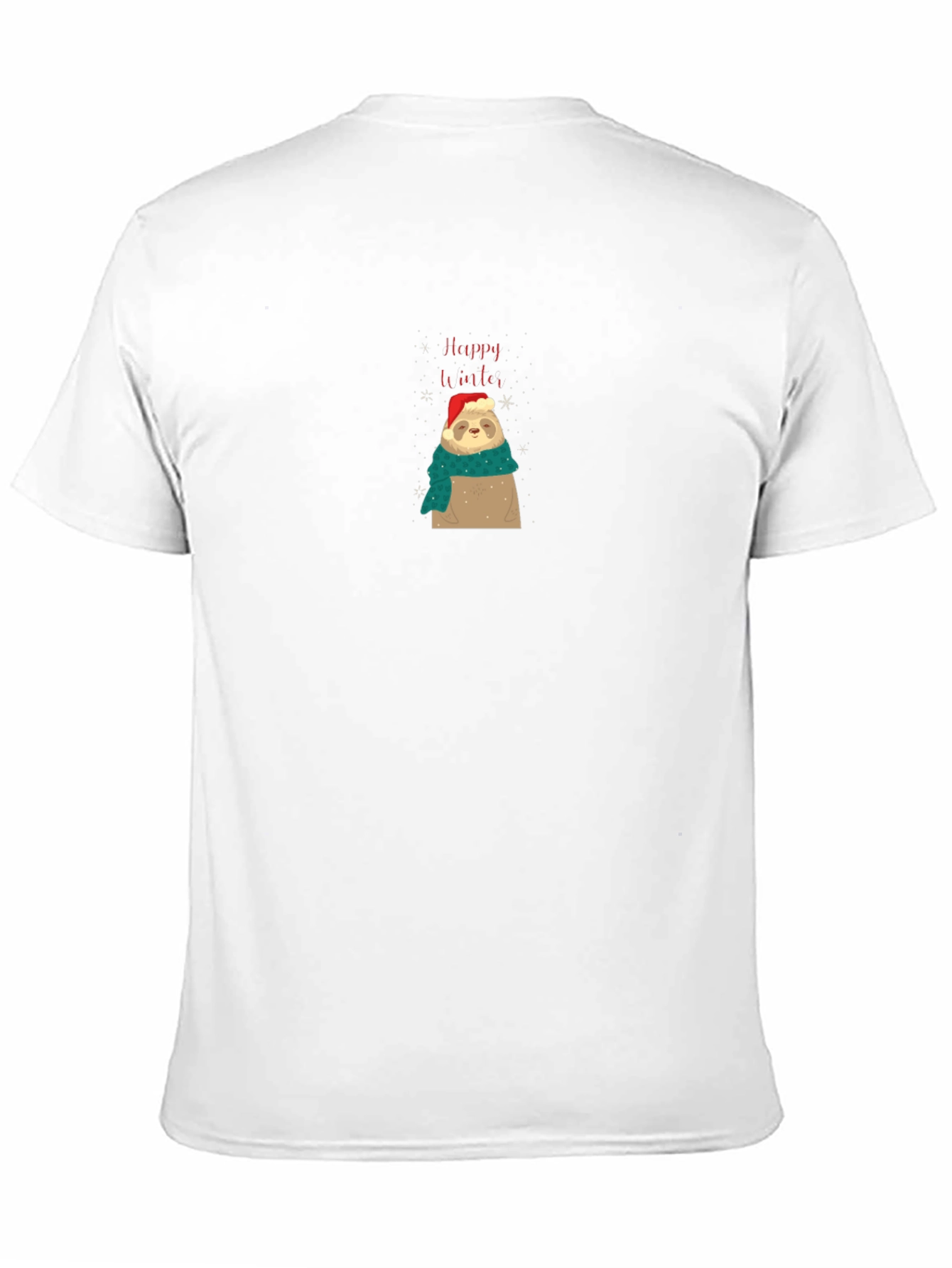 Festive Sloth Tee - Happy Winter Holiday Shirt