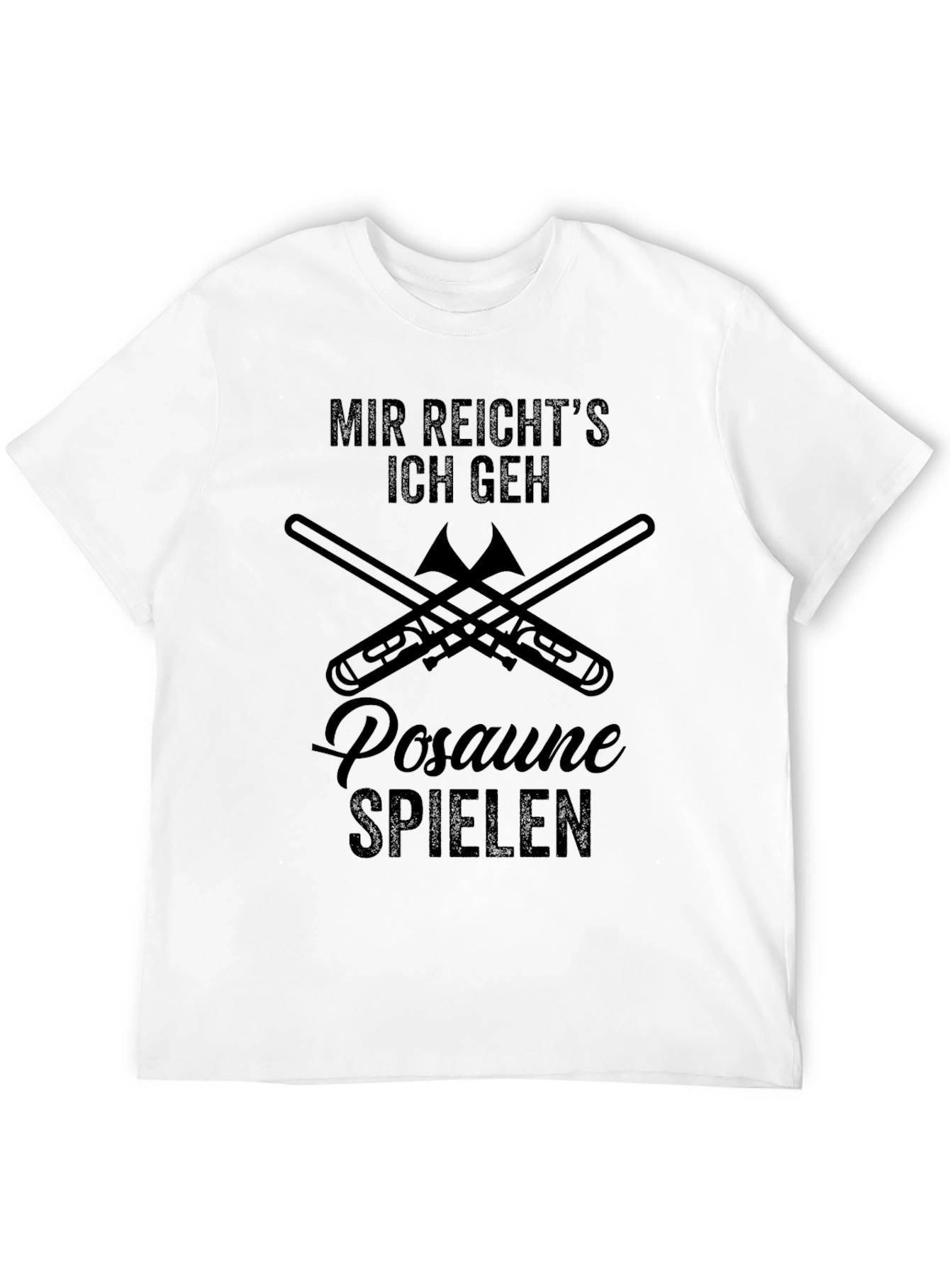 Mir Reichts Trombone Player Black T-Shirt