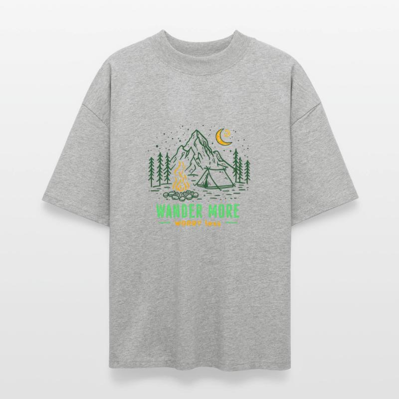 Minimalist Camping Scene Illustration With Hand