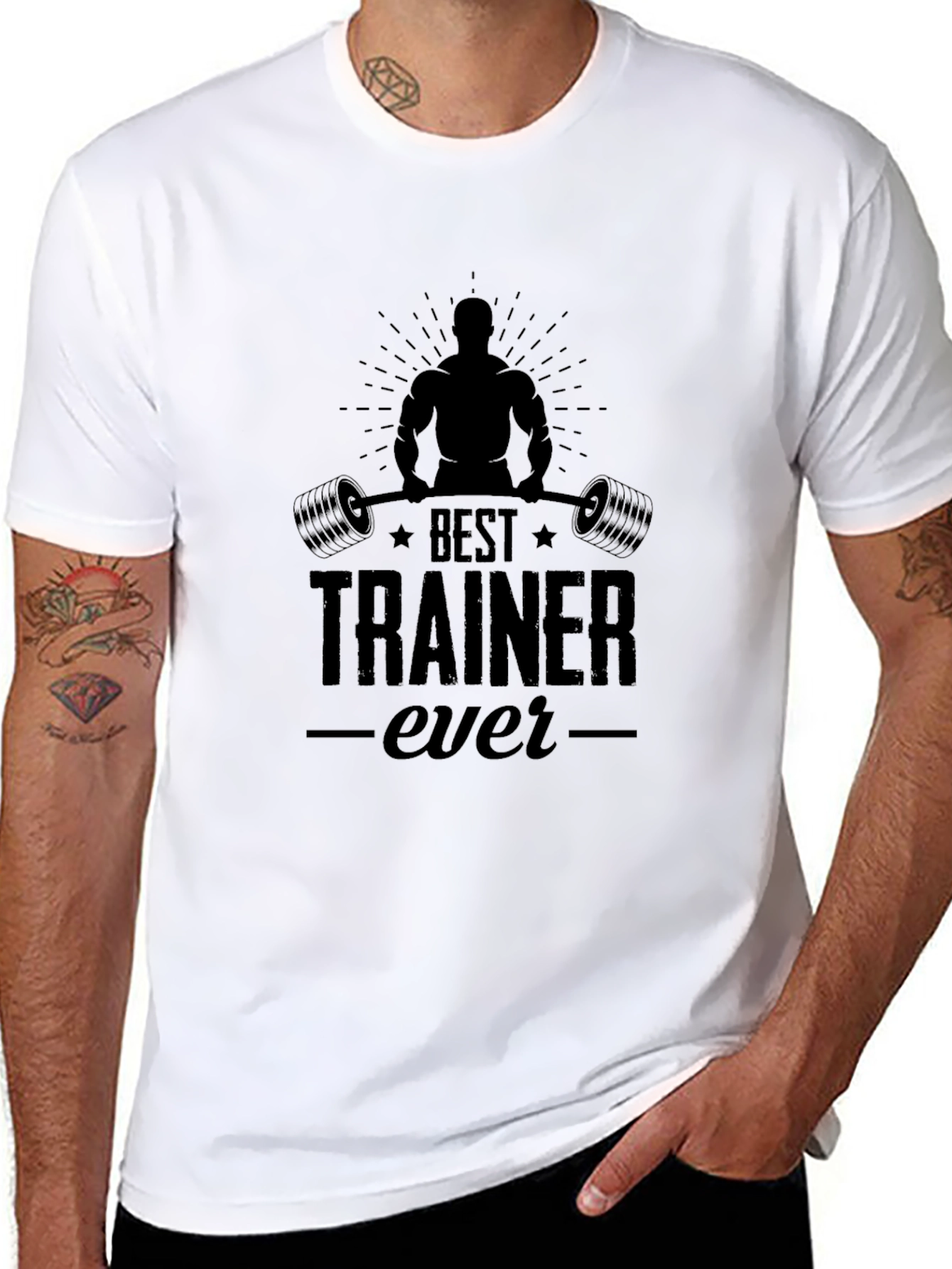 Best Trainer Ever Black Graphic T-Shirt