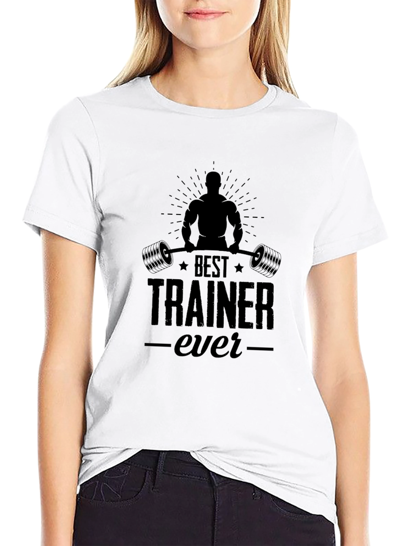 Best Trainer Ever Black Graphic T-Shirt