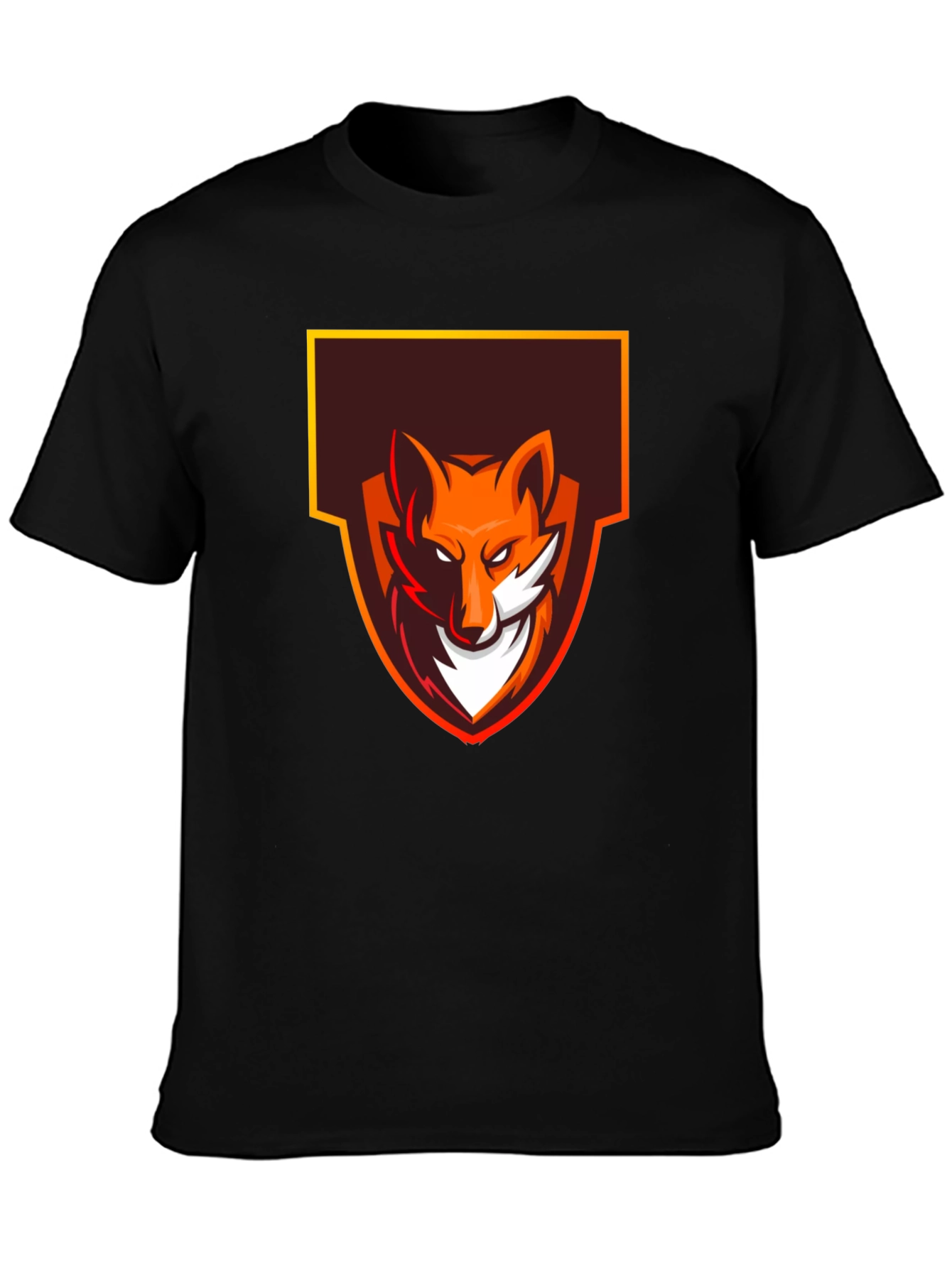 Bold Fox Graphic Tee - Black