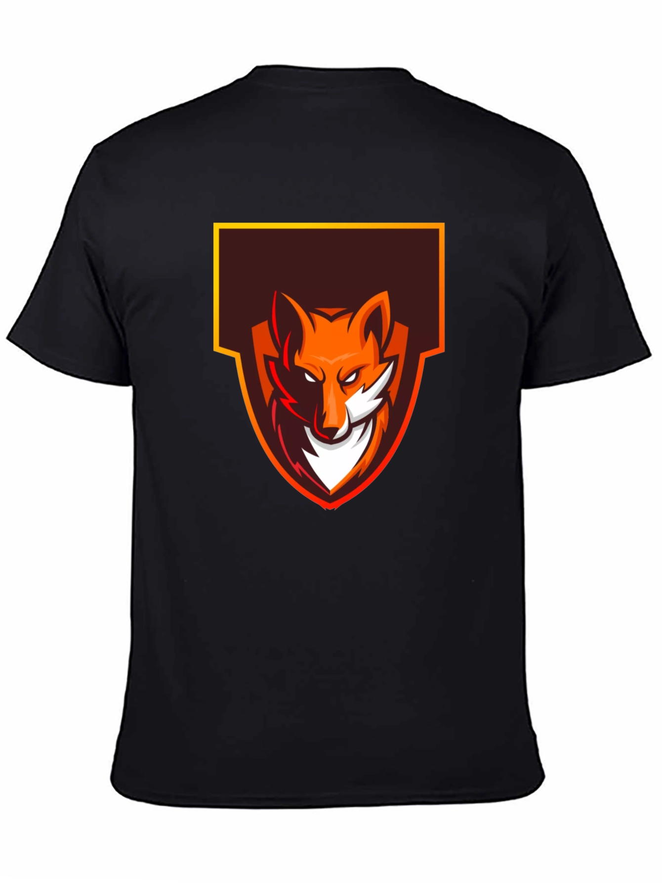 Bold Fox Graphic Tee - Black