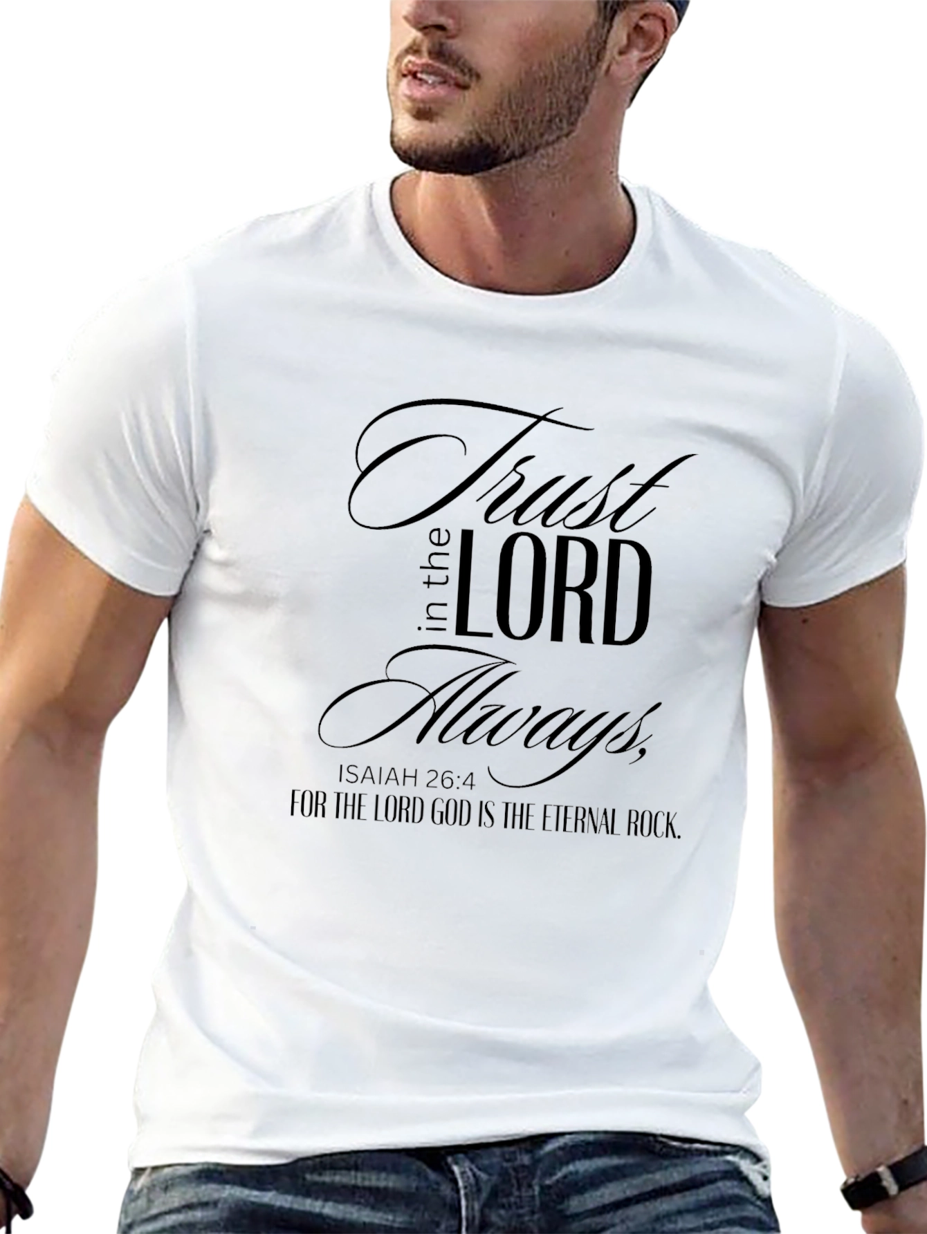 Trust in the Lord Always Black T-Shirt