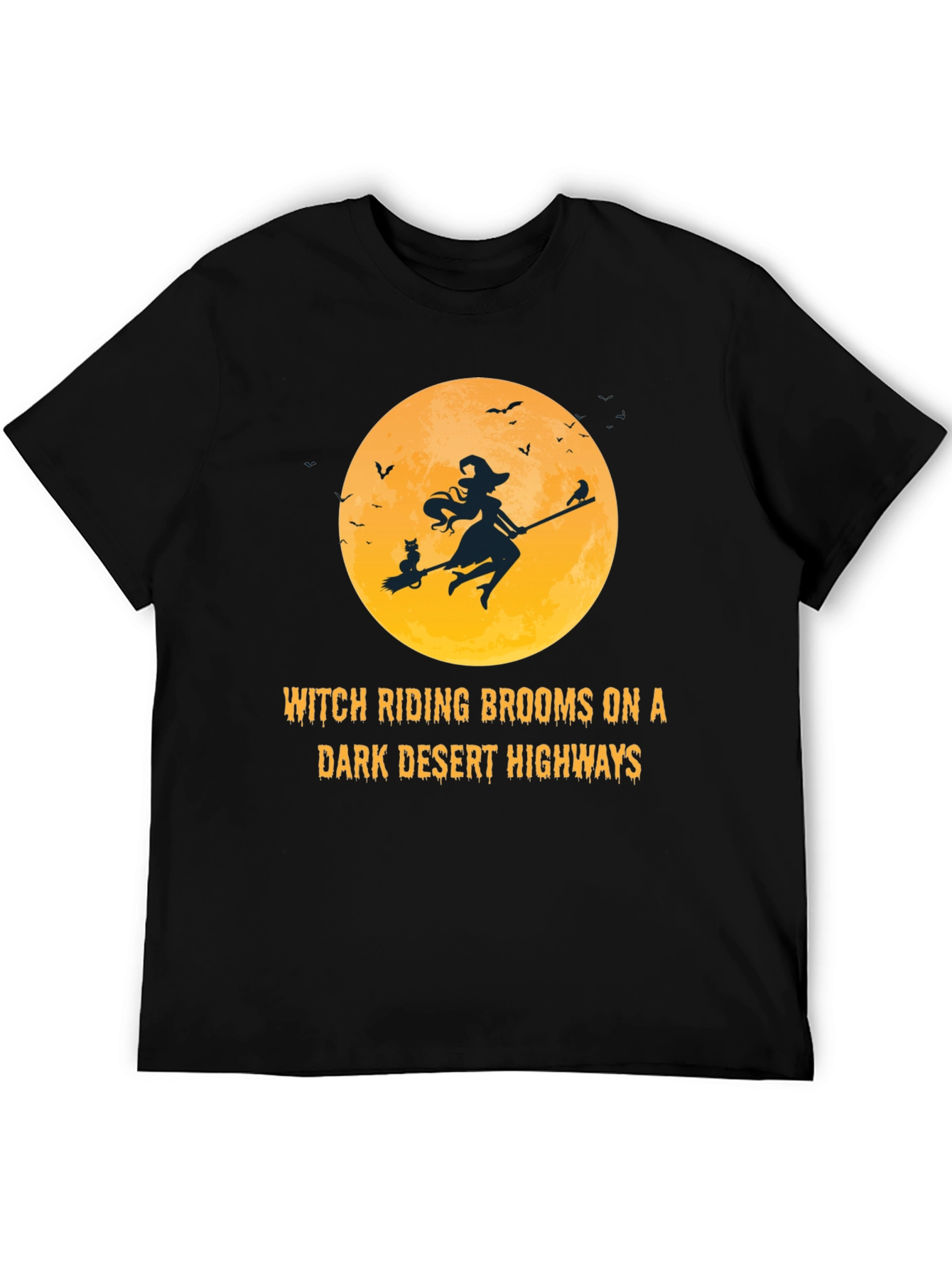Witch Riding Brooms T-Shirt: Halloween Graphic Tee